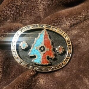 Multicolor Western Belt Buckle